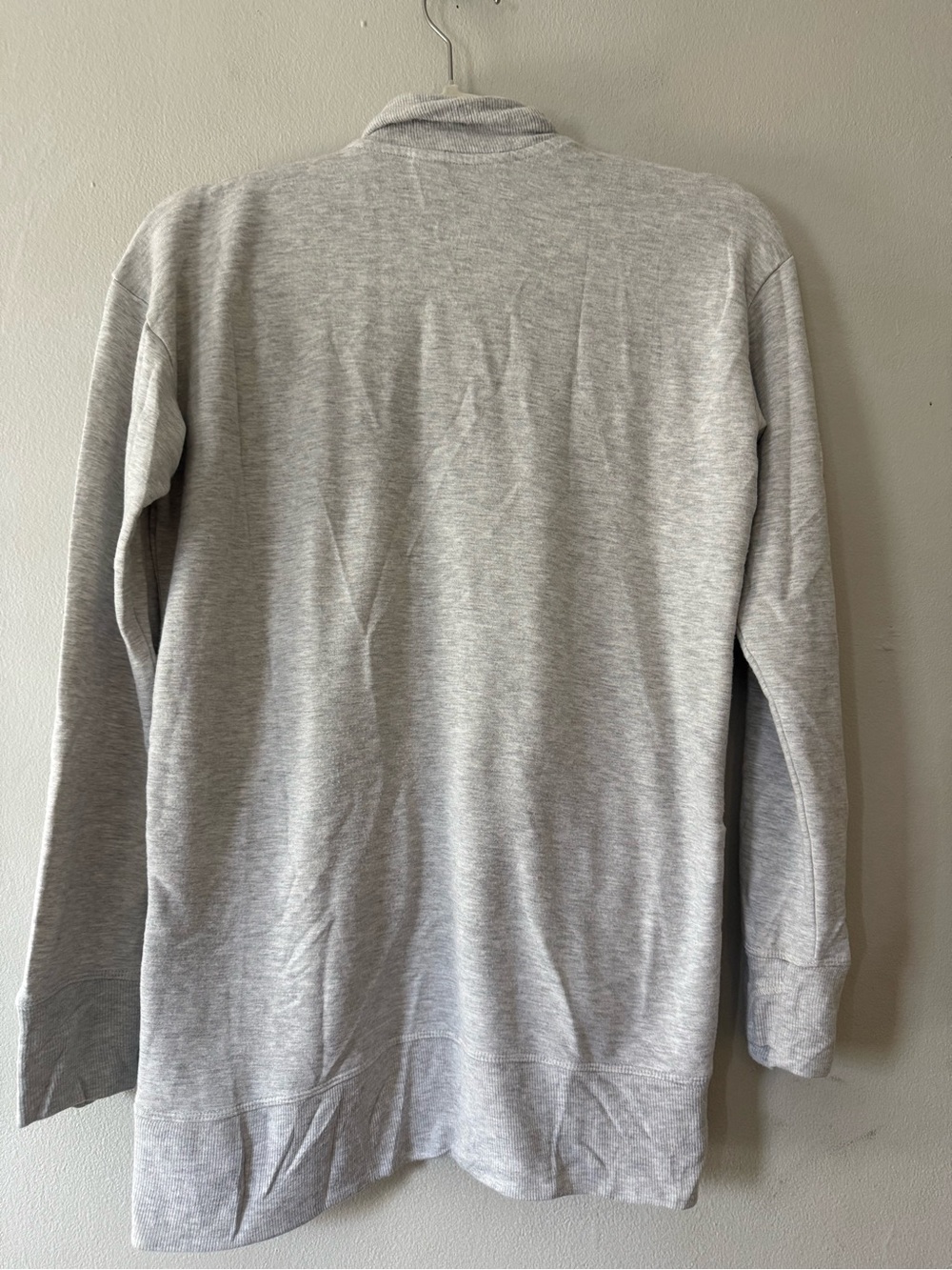 Athleta Girl Gray Open Front Cardigan Modal Pockets Size XL 14 - Picture 3 of 8